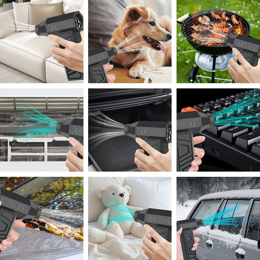 Compact Turbo Jet Fan: Powerful & Portable Cleaning Solution