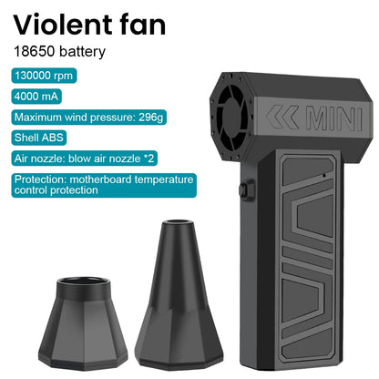 Compact Turbo Jet Fan: Powerful & Portable Cleaning Solution