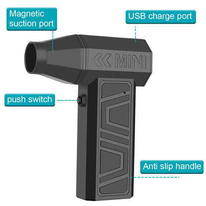 Compact Turbo Jet Fan: Powerful & Portable Cleaning Solution